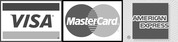 VISA, MasterCard, American Express